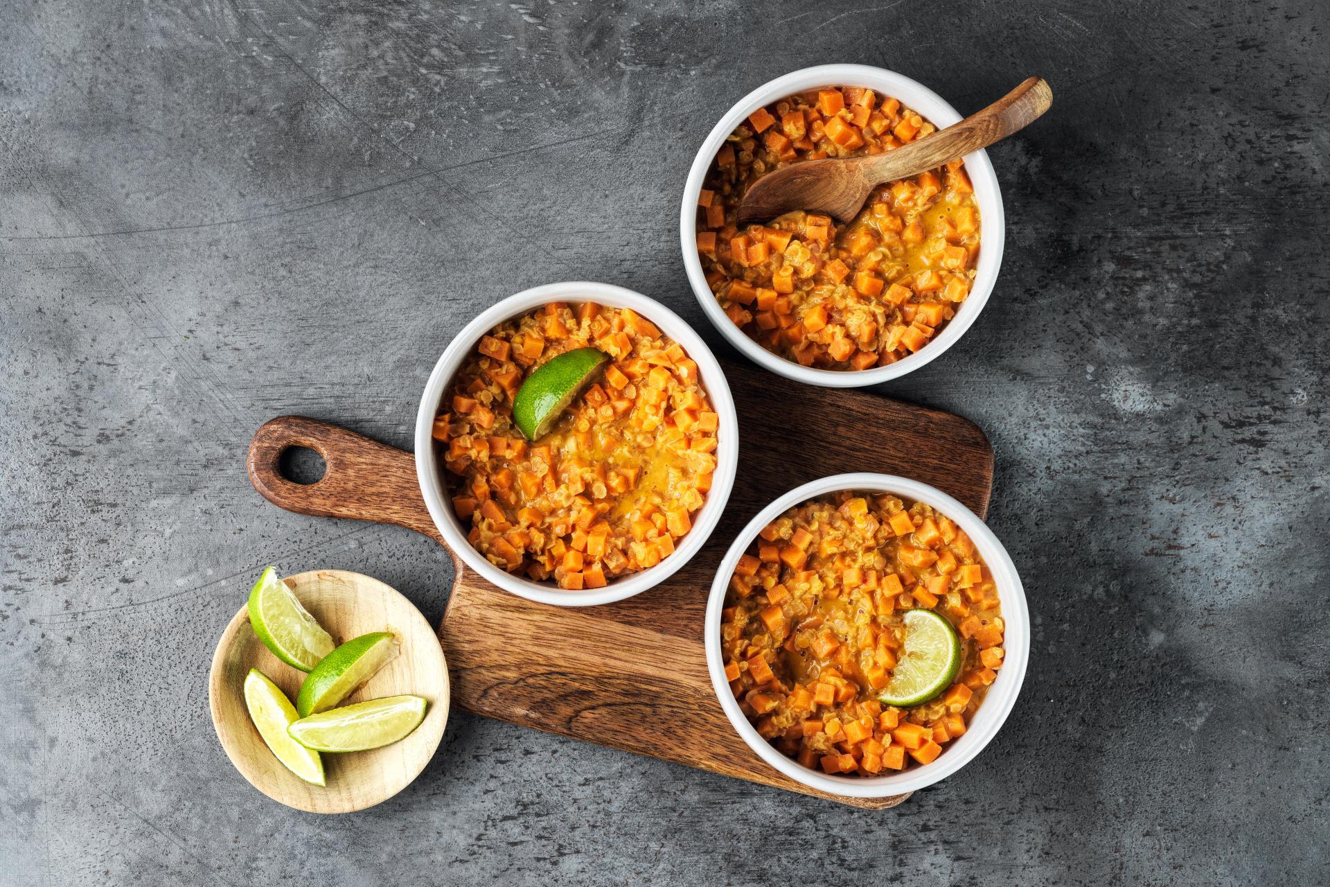 Bowl de lentilles et patates douces : Un plat réconfortant